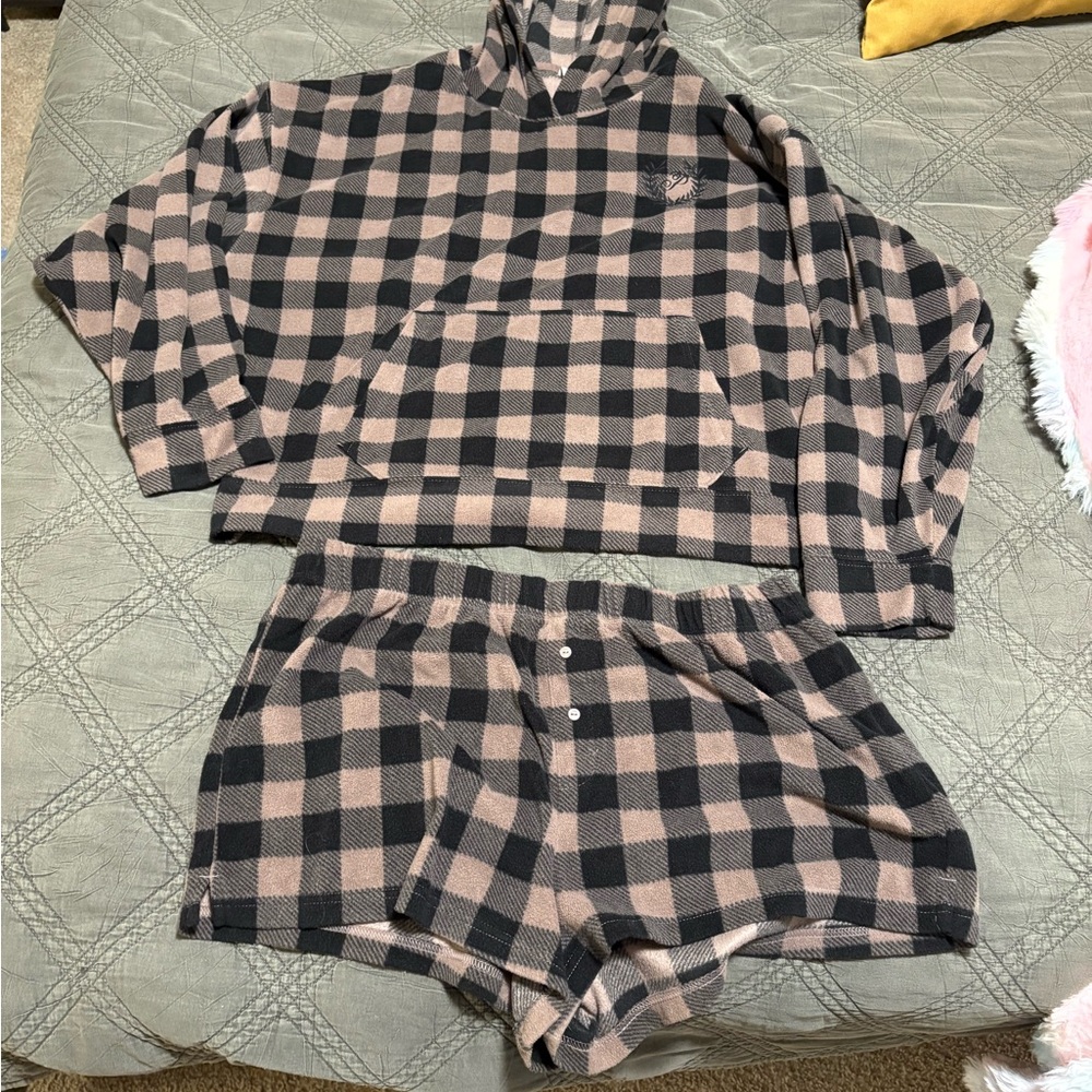 PINK Victoria's Secret Checkered Sleepwear